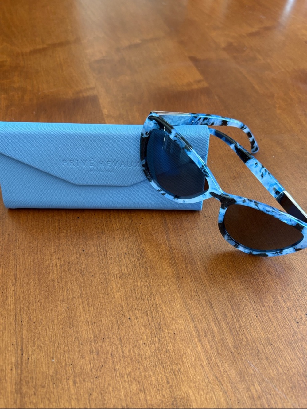 Privé Revaux Blue Tortoiseshell Cat-Eye Sunglasses- BRAND NEW